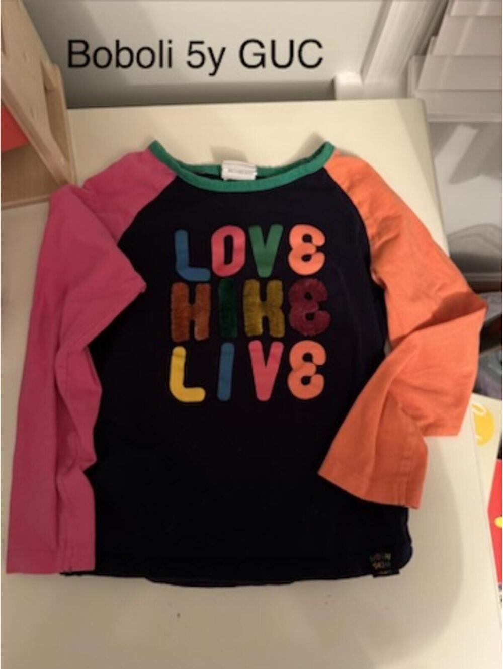 Boboli 5Y Colorblock Long Sleeve Shirt